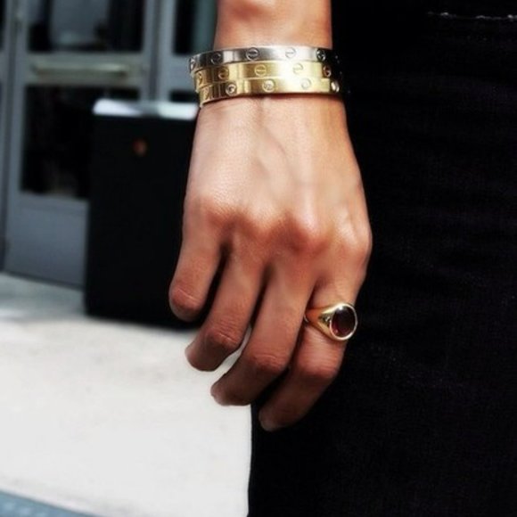 Gold Filled & Stainless Steel Bangle Size 20 6mm - Picture 3 of 5